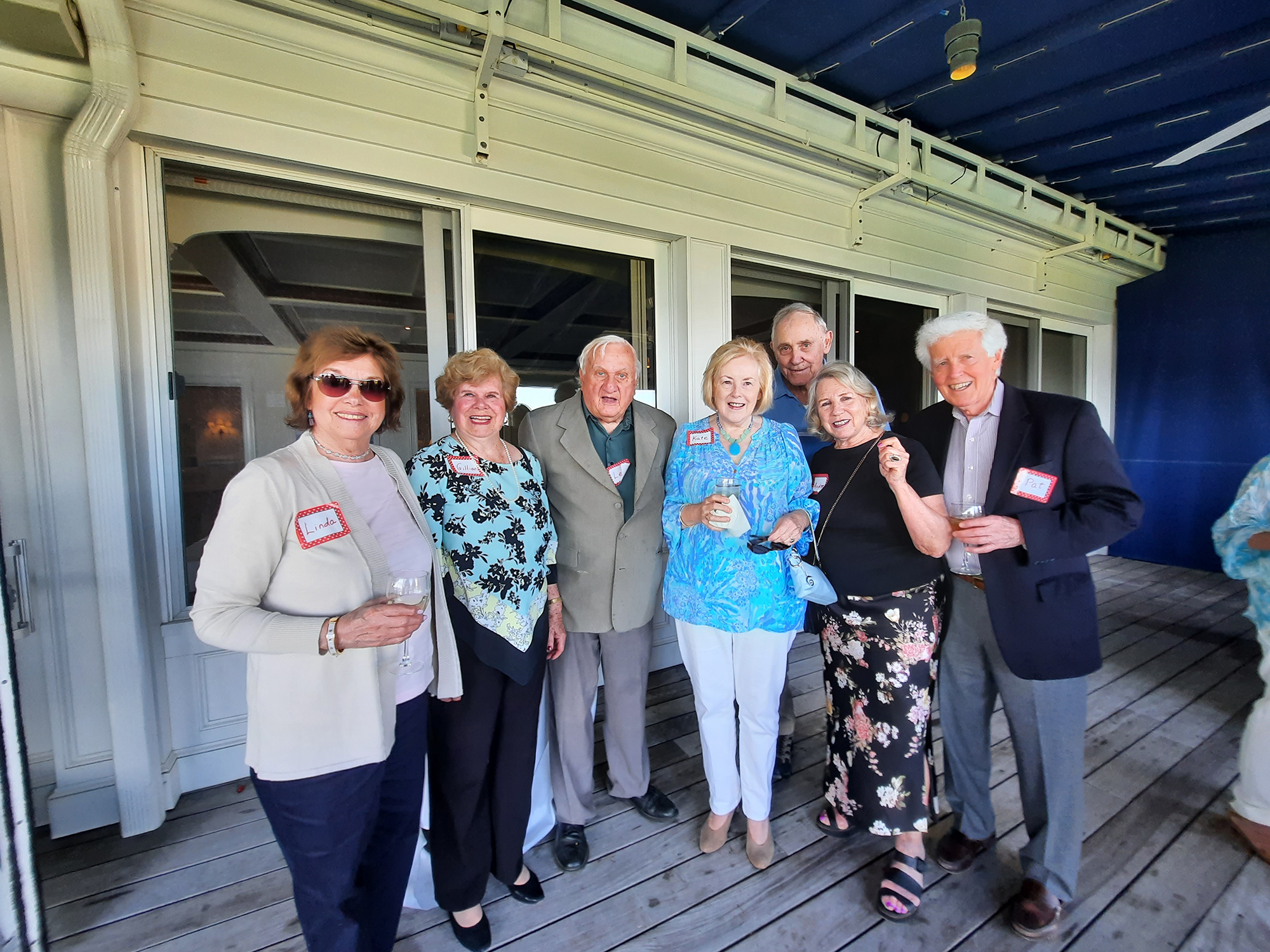 Party overlooking Long Island Sound